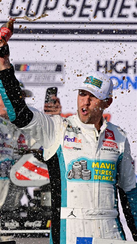 Denny Hamlin gets his record 7th victory at Pocono and 50th of his NASCAR Cup Series career